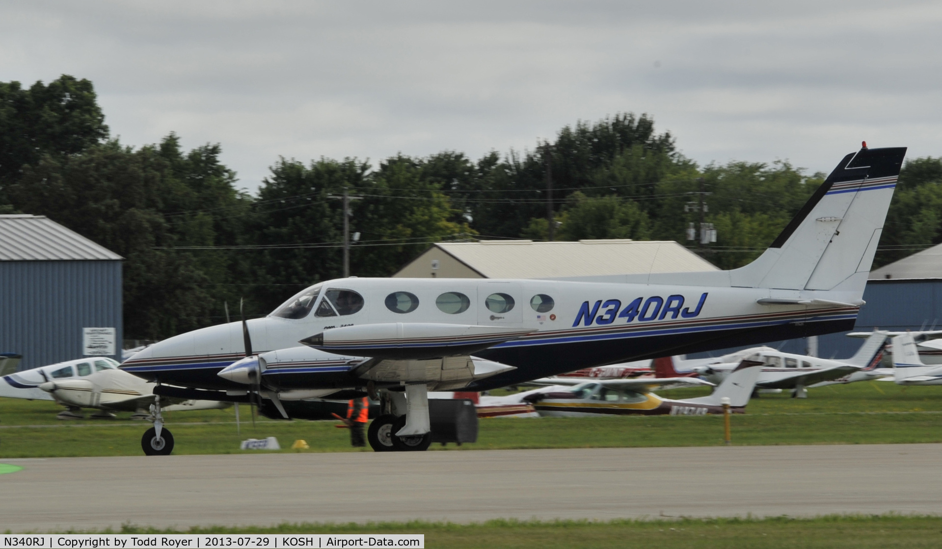 N340RJ, Cessna 340A C/N 340A0273, Airventure 2013