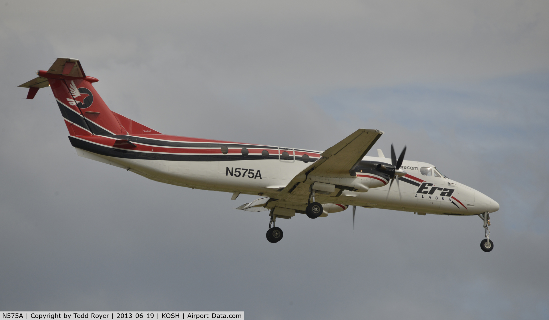 N575A, 1989 Beech 1900C C/N UC-83, Arriving at Anchorage