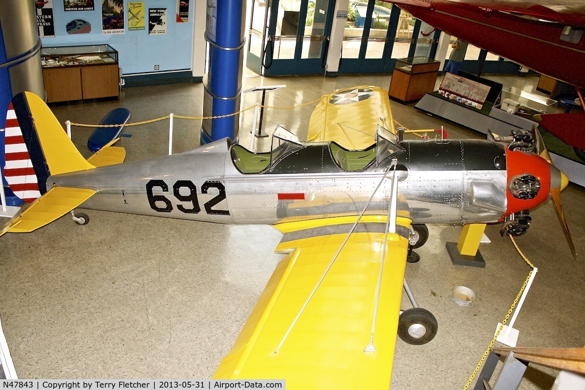 N47843, 1942 Ryan Aeronautical ST3KR C/N 1901, San Diego Air & Space Museum, Balboa Park, San Diego, California ex 41-20692