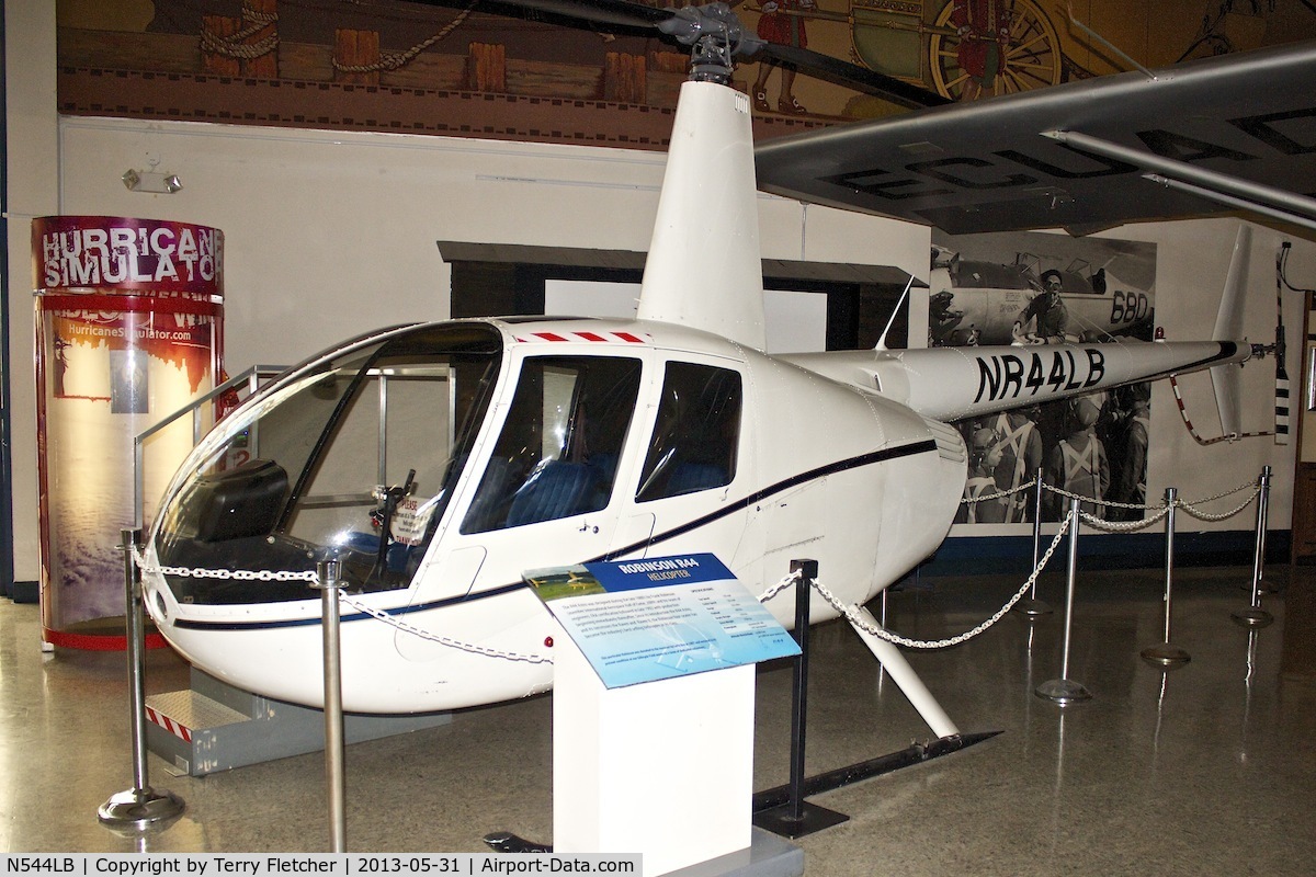 N544LB, 2000 Robinson R44 C/N 0880, Exhibited at the Air and Space Museum , Balboa Park , San Diego , California - marked as NR44LB