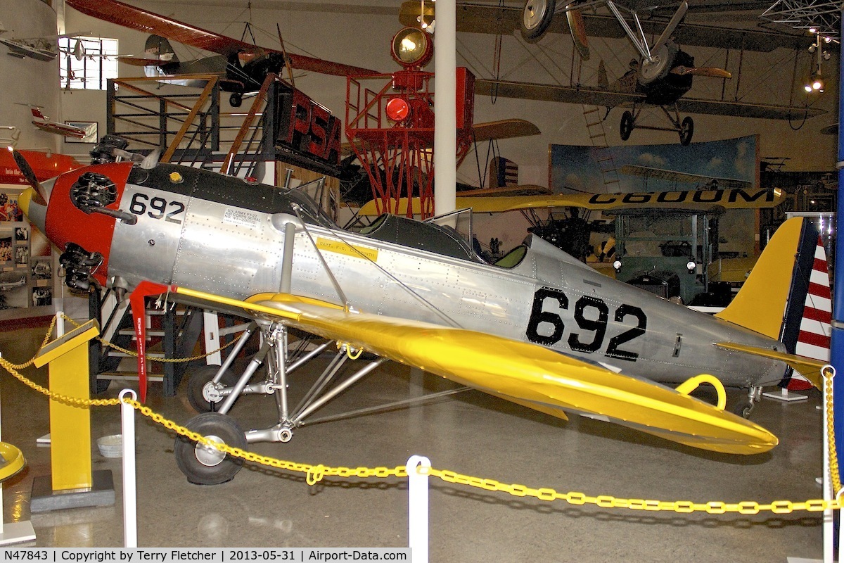 N47843, 1942 Ryan Aeronautical ST3KR C/N 1901, Exhibited at the Air and Space Museum , Balboa Park , San Diego , California