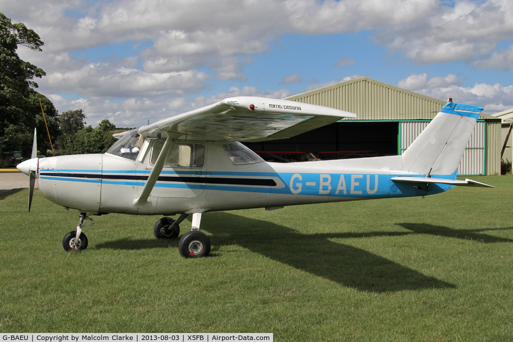 G-BAEU, 1972 Reims F150L C/N 0873, Reims F150L, Fishburn Airfield, August 2013.