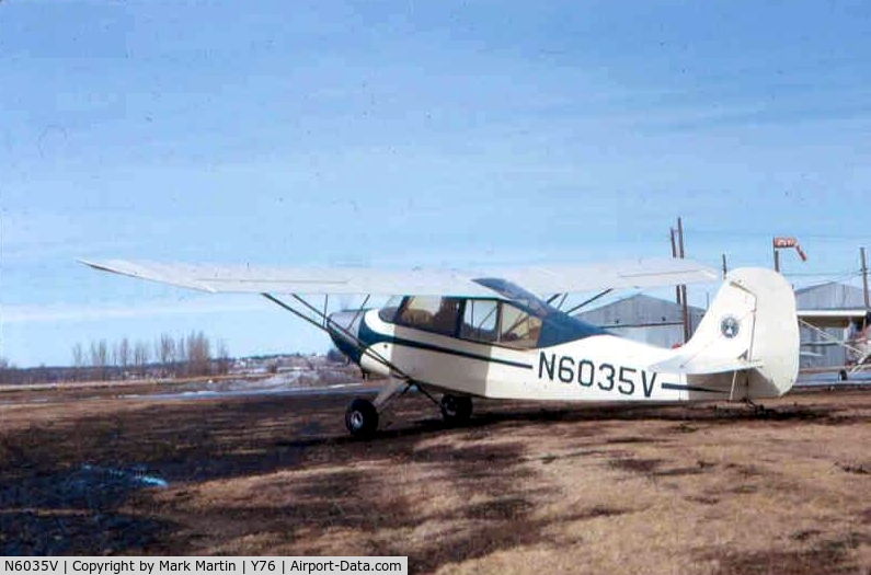 N6035V, Aeronca 7BCM C/N 7BCM-84, AT North Field (now Morningstar) in Des Moines, Ia. around 1970