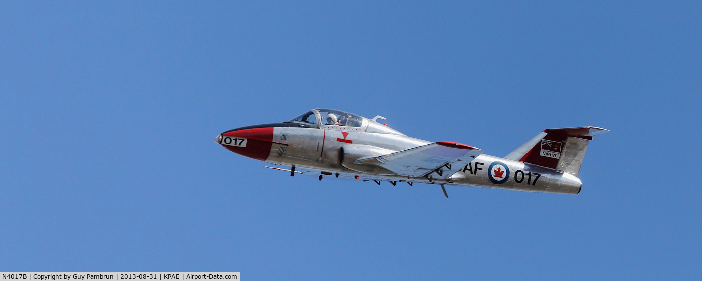 N4017B, 1964 Canadair CT-114 Tutor C/N 26017, 2013 6th Annual Vintage Aircraft Weekend at the Historic Flight Foundation located at Payne Field