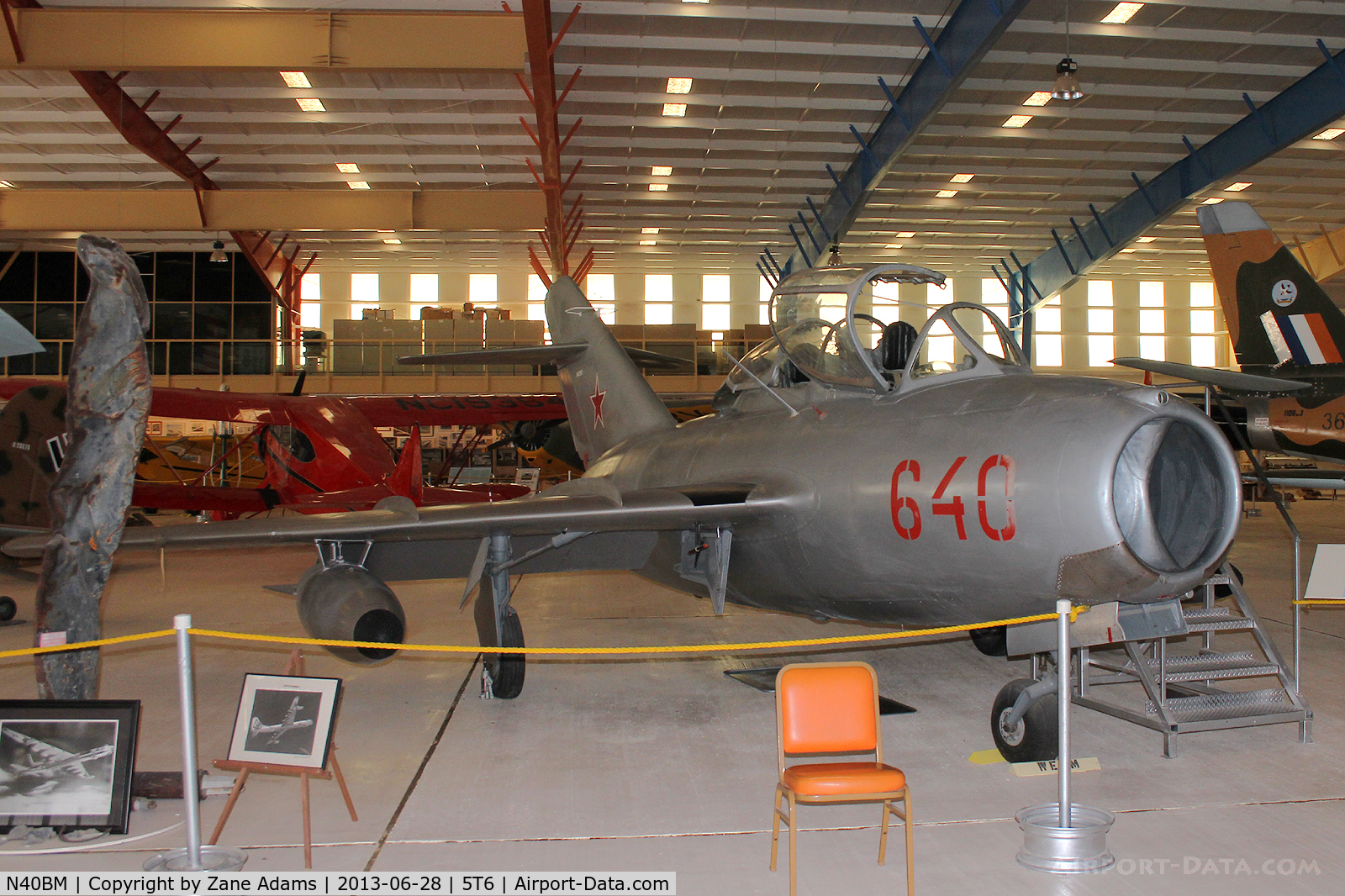 N40BM, 1953 Mikoyan-Gurevich MIG 15 C/N 1A06040, At the War Eagles Museum - Santa Teresa, NM