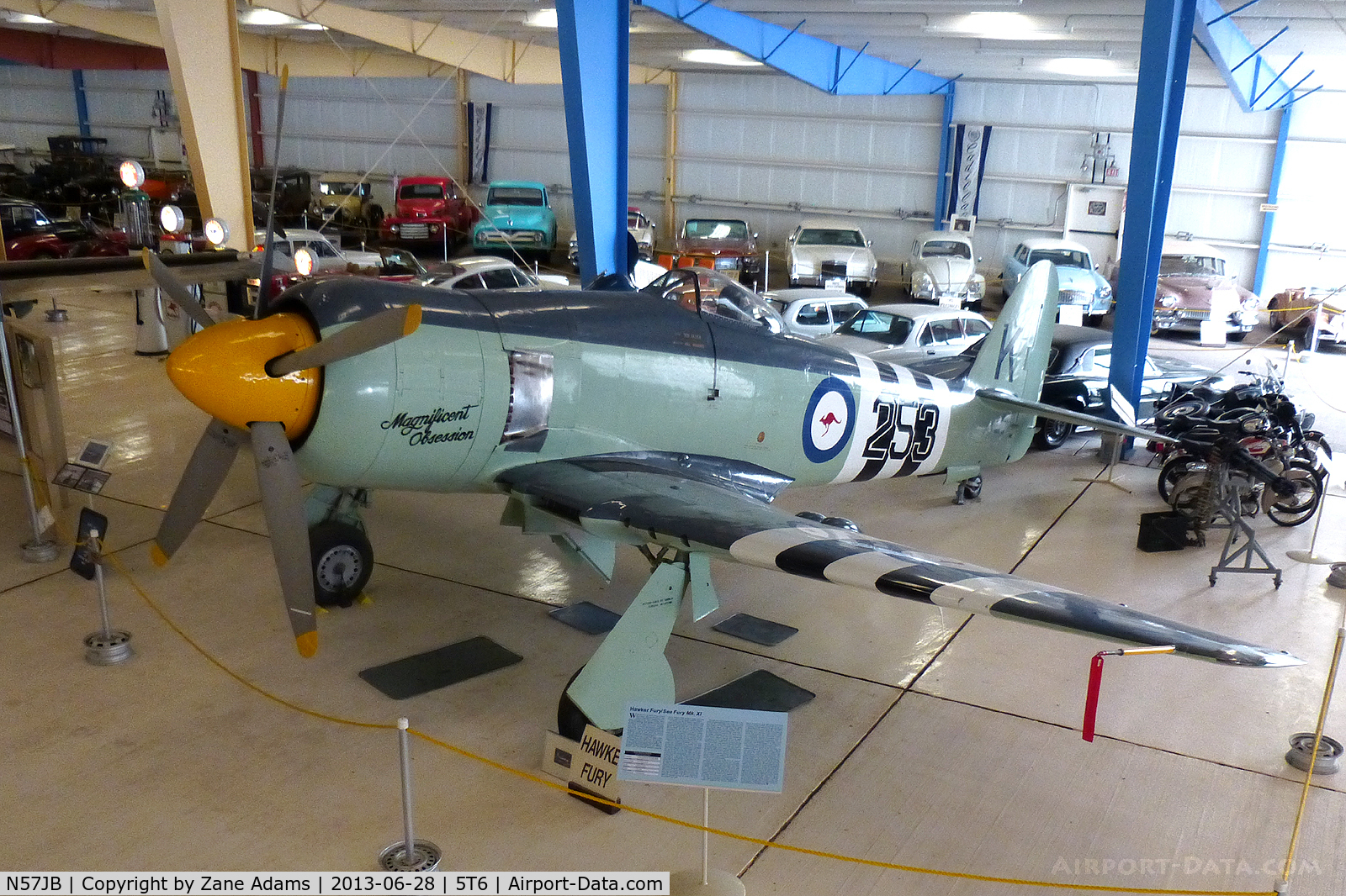 N57JB, 1948 Hawker Fury FB.10 C/N 37703 (ISS23), At the War Eagles Museum - Santa Teresa, NM