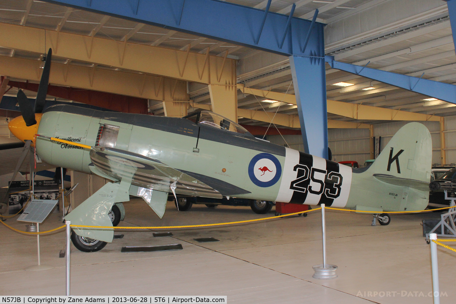 N57JB, 1948 Hawker Fury FB.10 C/N 37703 (ISS23), At the War Eagles Museum - Santa Teresa, NM