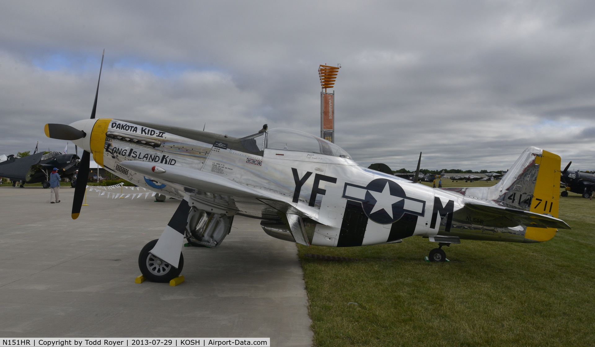 N151HR, 1945 North American P-51D Mustang C/N 12241064, Airventure 2013