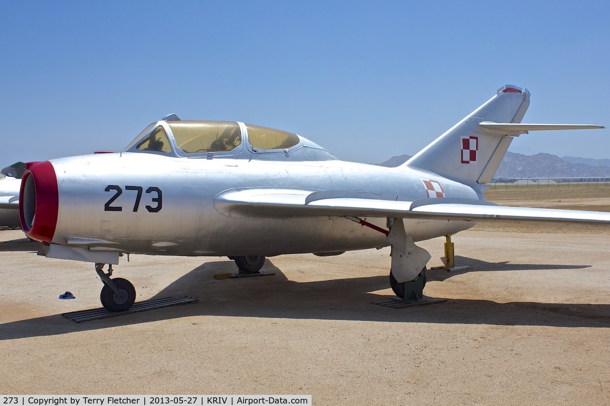 273, PZL-Mielec SBLim-2M (MiG-15UTI) C/N 712273, At March Air Museum , Riverside , CA