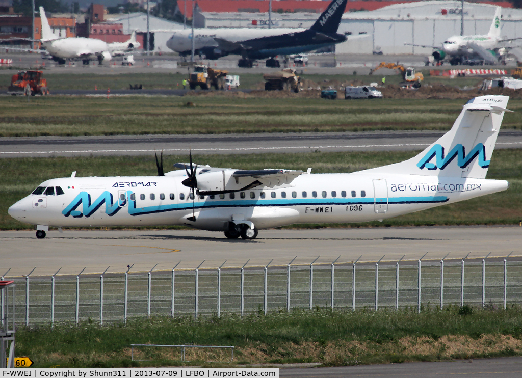 F-WWEI, 2013 ATR 72-600 C/N 1096, C/n 1096 - To be XA-MKH