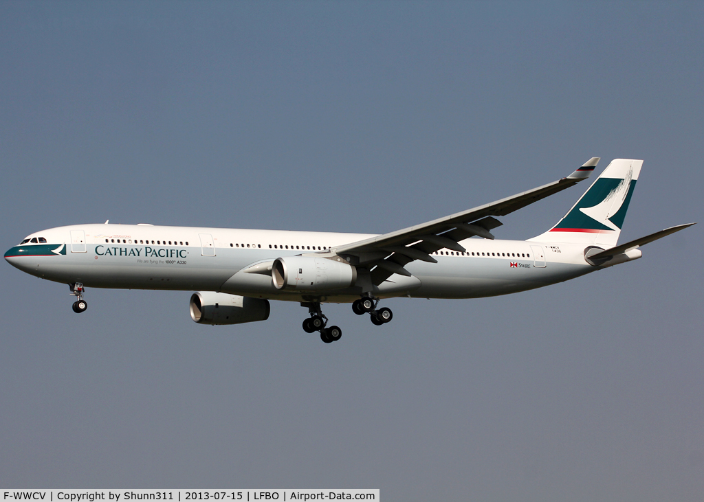 F-WWCV, 2013 Airbus A330-343X C/N 1436, C/n 1436 - To be B-LLB and with additional 'We are flying the 1000th A330' titles