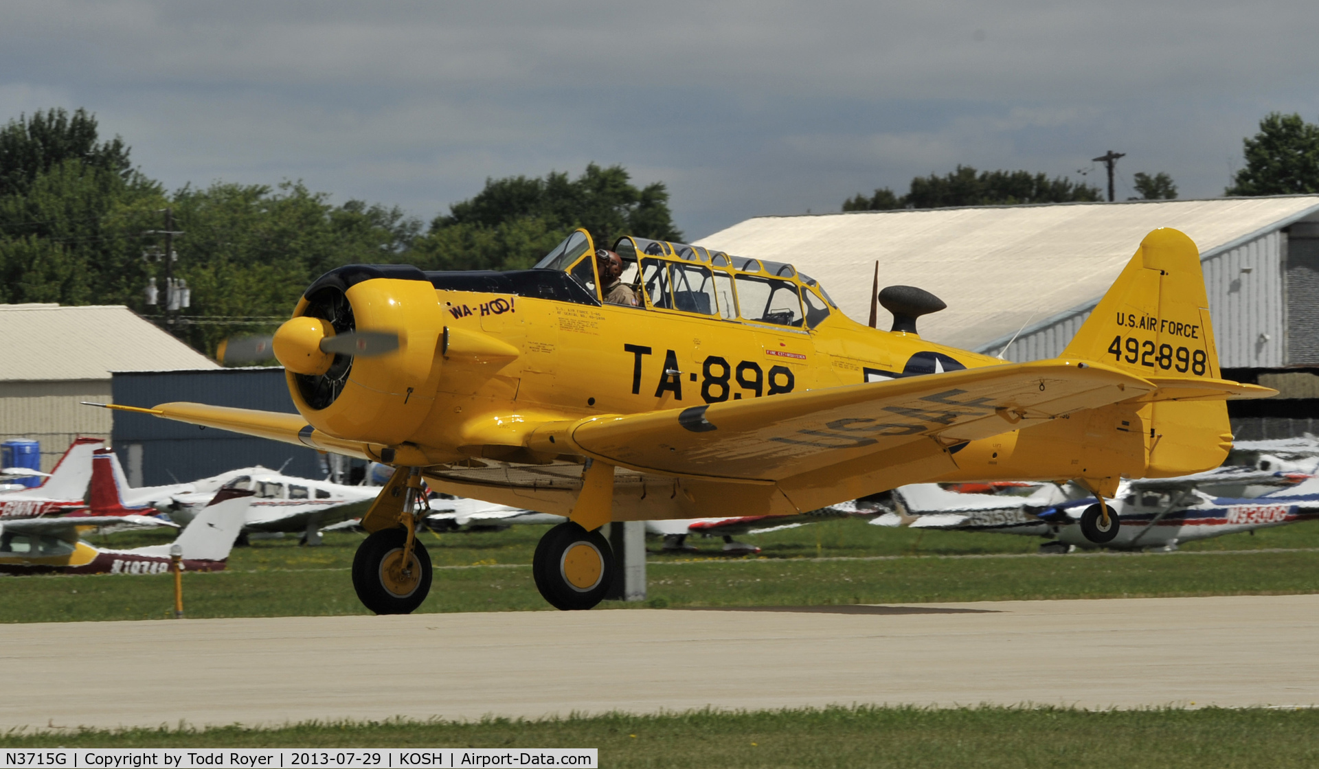 N3715G, 1949 North American AT-6G Texan C/N 168-2 (49-2898), Airventure 2013