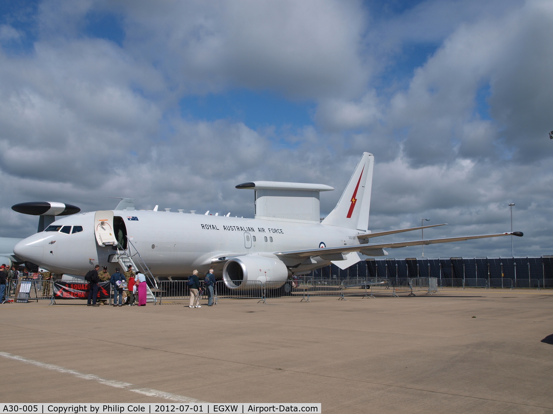 A30-005, 2006 Boeing E-7A Wedgetail (737-7ES) C/N 33986, RAF Waddington Airshow 2012