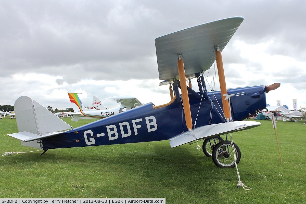 G-BDFB, 1991 Currie Wot C/N PFA 3008, Attended the 2013 Light Aircraft Association Rally at Sywell in the UK