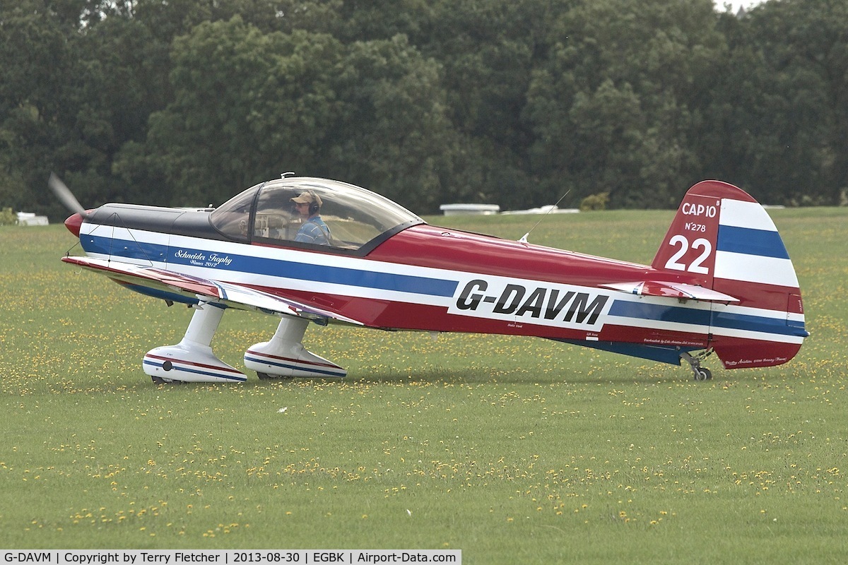 G-DAVM, 1998 Mudry CAP-10B C/N 278, At the 2013 Light Aircraft Association Rally at Sywell in the UK