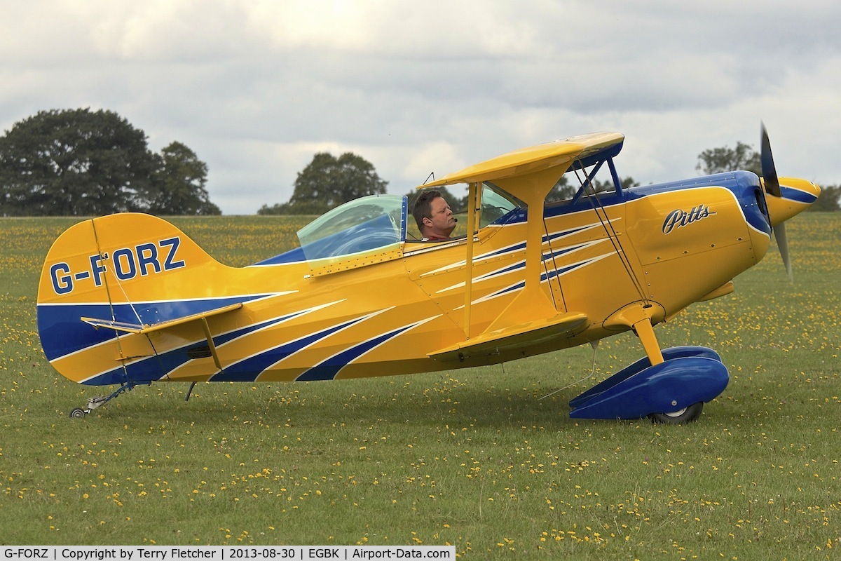 G-FORZ, 1999 Pitts S-1S Special C/N PFA 009-13393, At the 2013 Light Aircraft Association Rally at Sywell in the UK