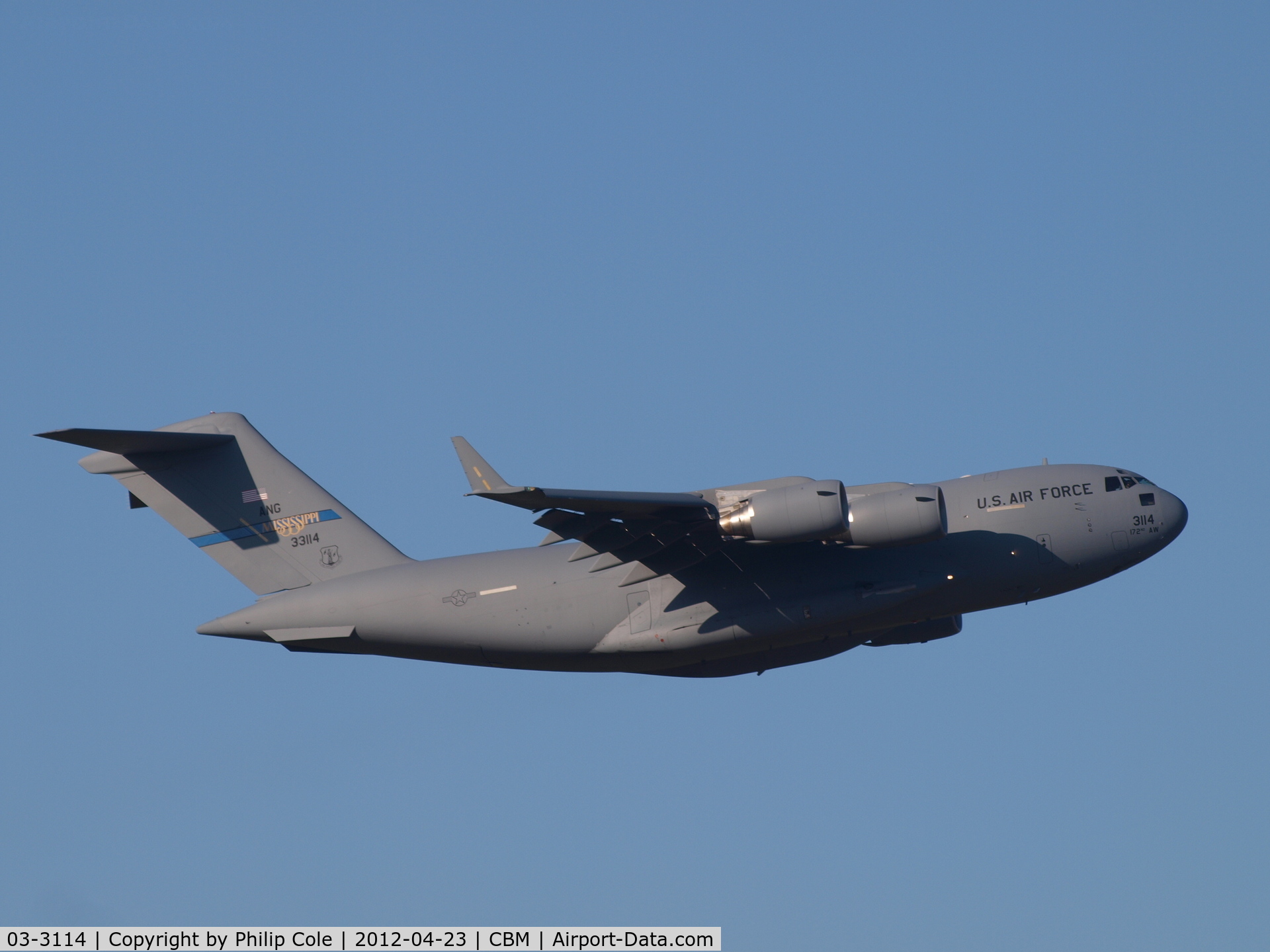 03-3114, 2003 Boeing C-17A Globemaster III C/N P-114, Climbing Out