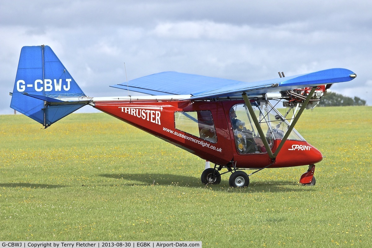 G-CBWJ, 2002 Thruster T600N 450 C/N 0092-T600N-069, At the 2013 LAA Rally at Sywell in the UK
