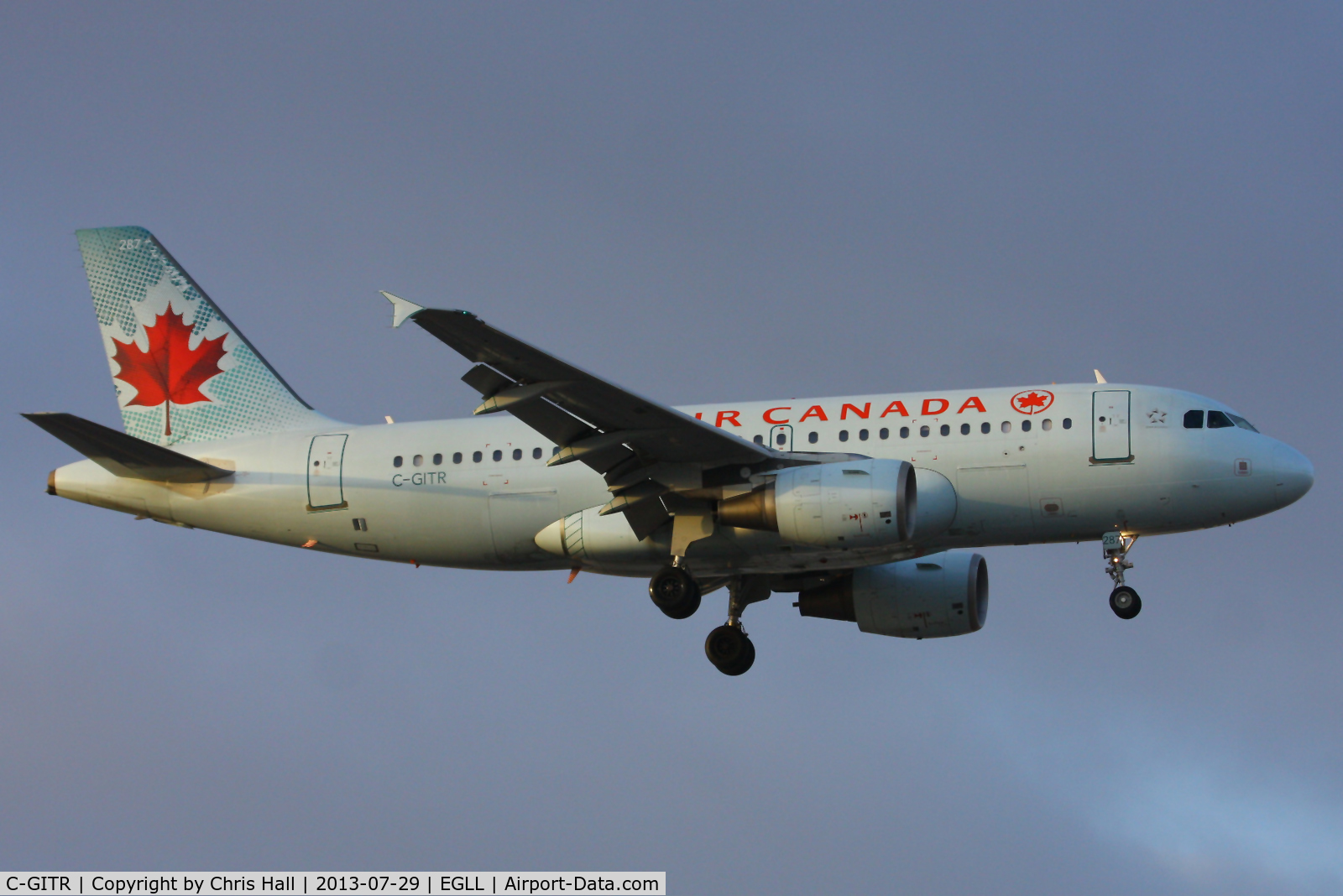 C-GITR, 2001 Airbus A319-112 C/N 1577, Air Canada