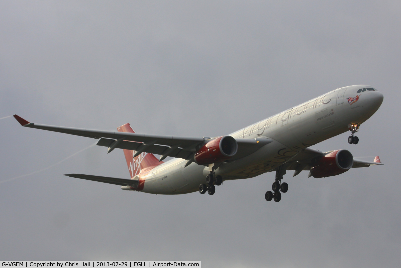 G-VGEM, 2011 Airbus A330-343X C/N 1215, Virgin Atlantic