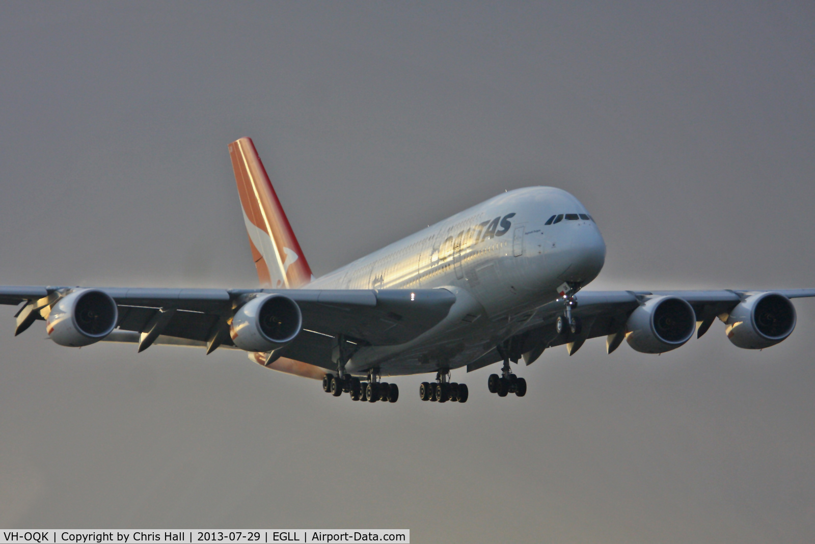 VH-OQK, 2011 Airbus A380-842 C/N 063, Qantas