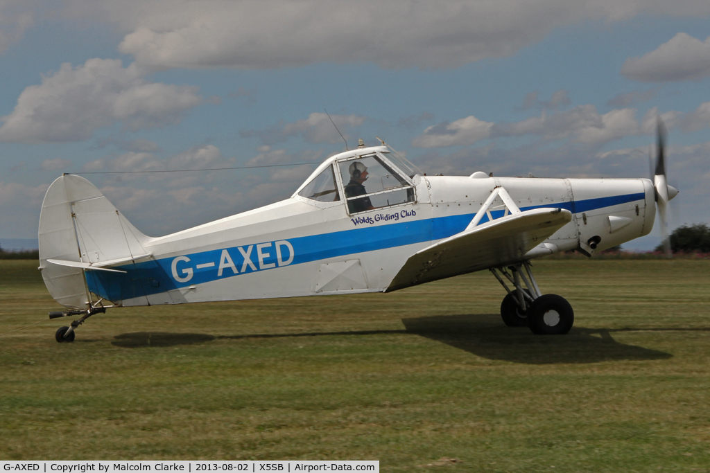 G-AXED, 1965 Piper PA-25-235 Pawnee C/N 25-3586, Piper PA-25-235 Pawnee, one of the glider tugs at Sutton Bank Airfield, N. Yorks August 2013.