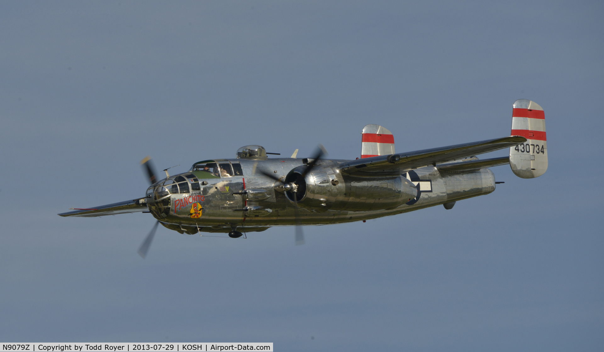 N9079Z, 1944 North American TB-25N Mitchell C/N 108-34009, Airventure 2013