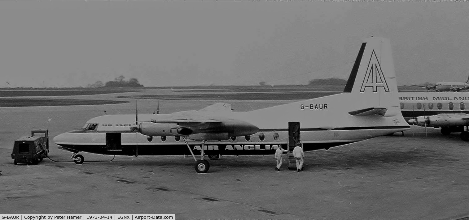 G-BAUR, 1963 Fokker F-27-200 Friendship C/N 10225, East Midlands