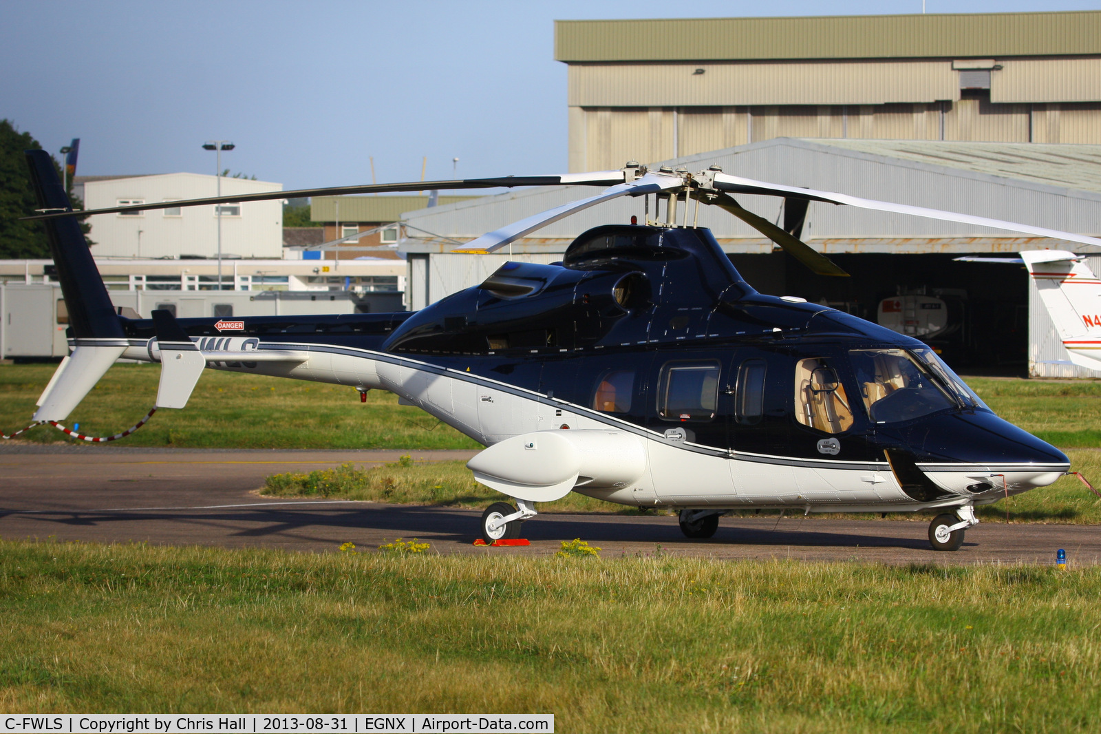 C-FWLS, 2000 Bell 430 C/N 49066, nice visitor to East Midlands