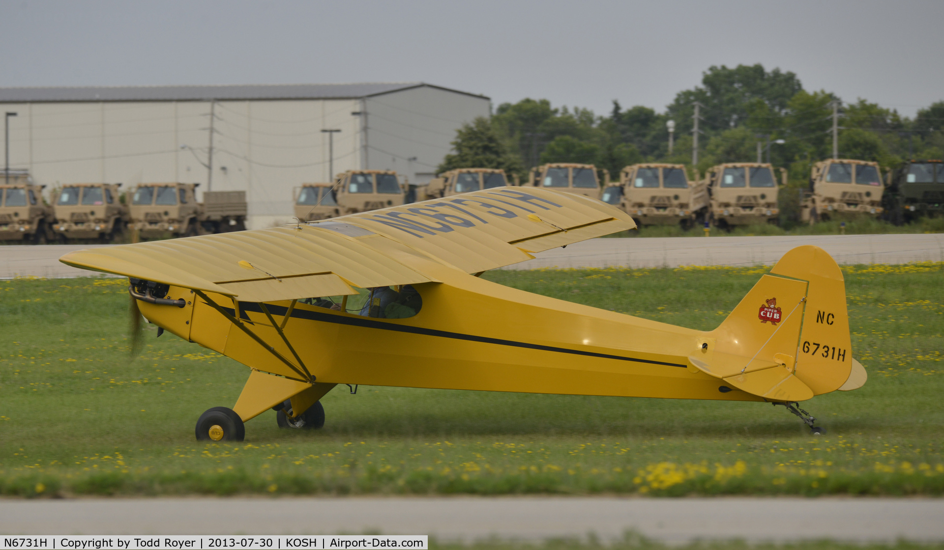N6731H, 1946 Piper J3C-65 Cub C/N 19942, Airventure 2013