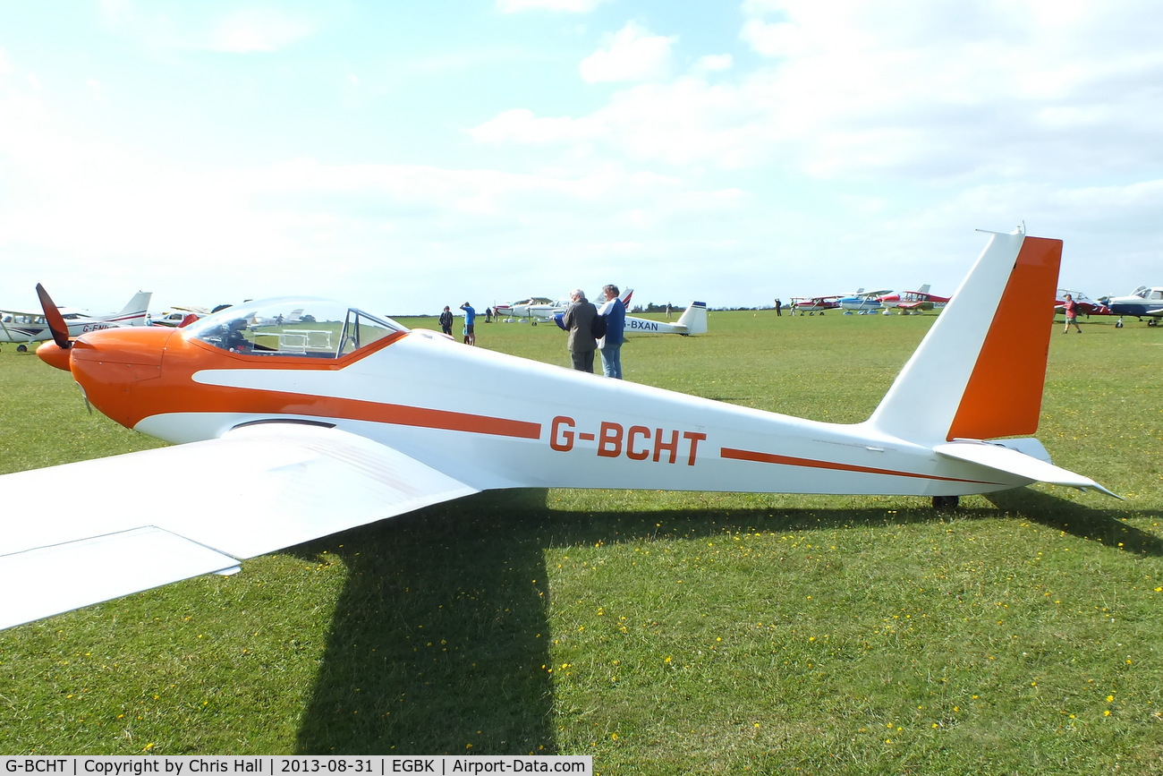 G-BCHT, 1974 Schleicher ASK-16 C/N 16021, at the LAA Rally 2013, Sywell