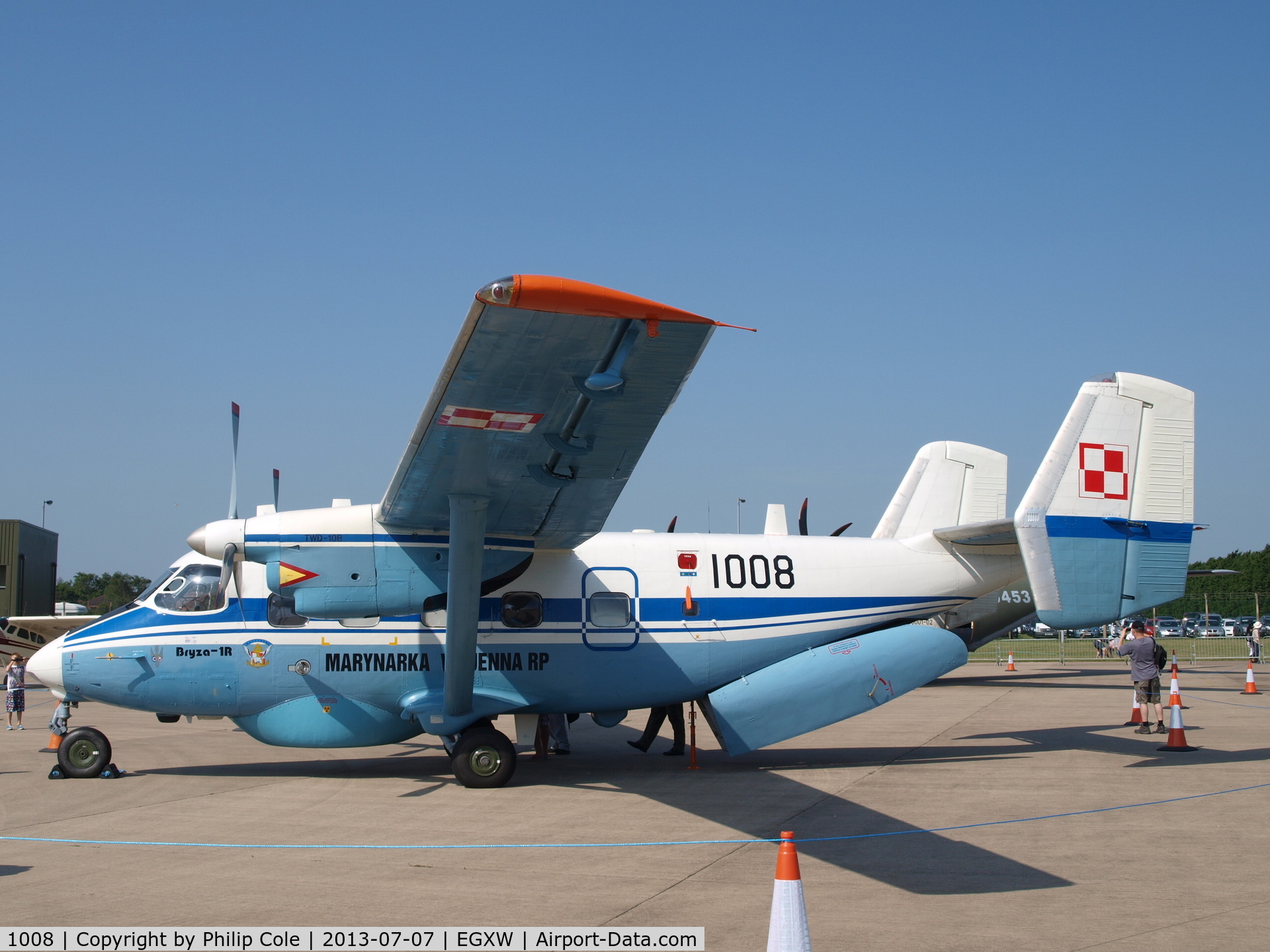 1008, 1999 PZL-Mielec M-28B1R Bryza 1R C/N AJG001-02, Waddington Airshow 2013