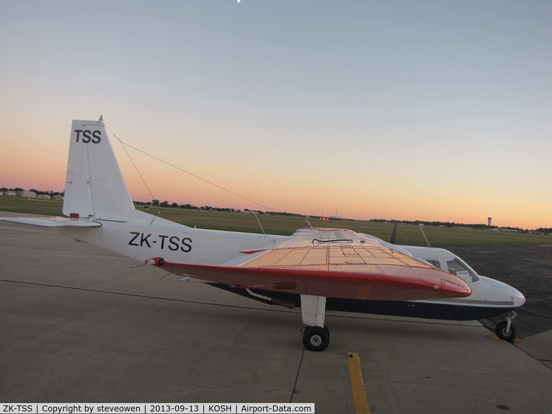 ZK-TSS, Britten-Norman BN-2A-26 Islander C/N 2043, Long way from Home Basler FBO ramp Oshkosh WI USA