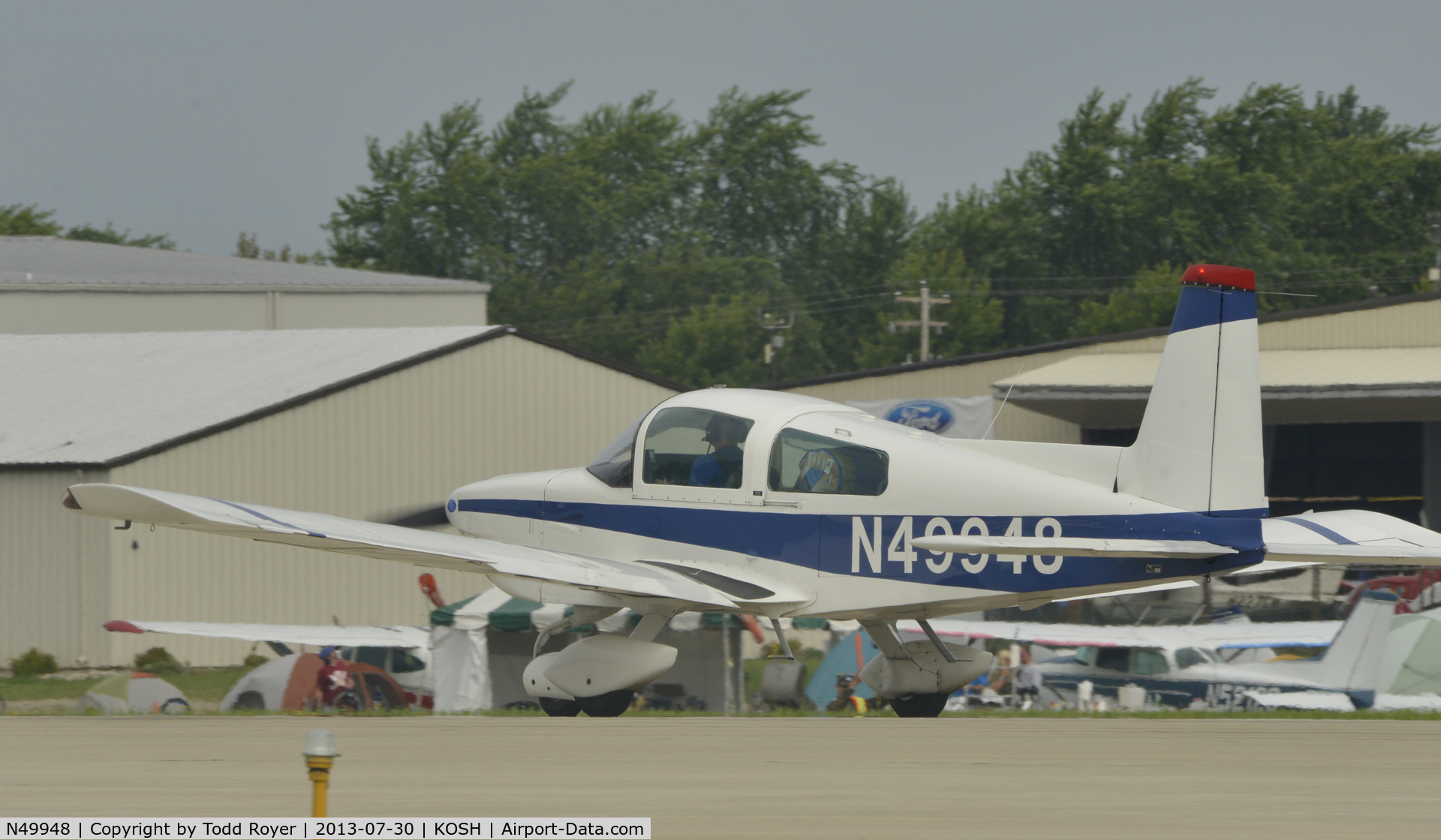 N49948, 1975 Grumman American AA-5A Cheetah C/N AA5A-0046, Airventure 2013