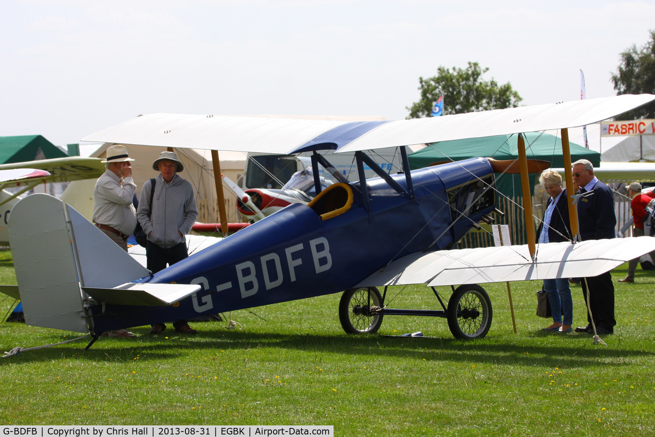 G-BDFB, 1991 Currie Wot C/N PFA 3008, at the LAA Rally 2013, Sywell