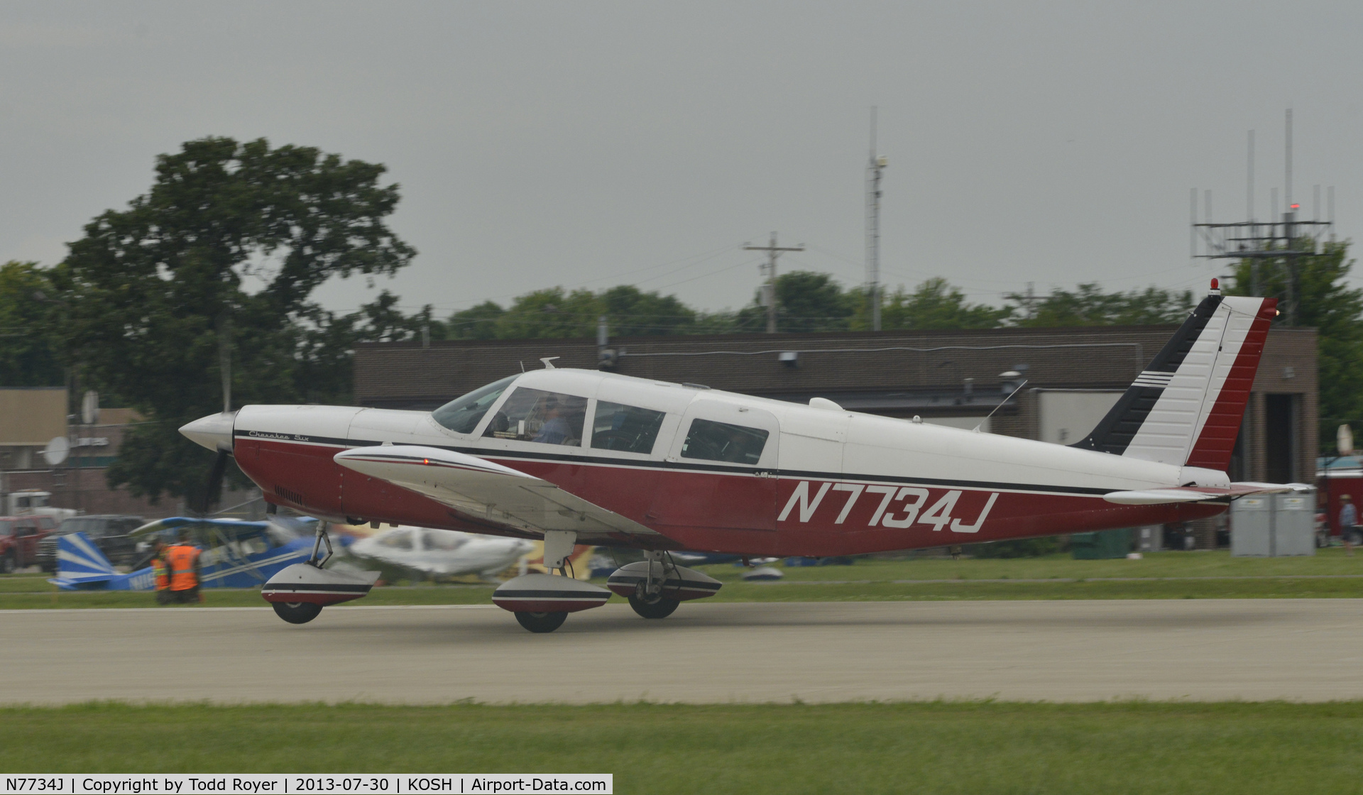 N7734J, 1969 Piper PA-32-260 Cherokee Six Cherokee Six C/N 32-1137, Airventure 2013