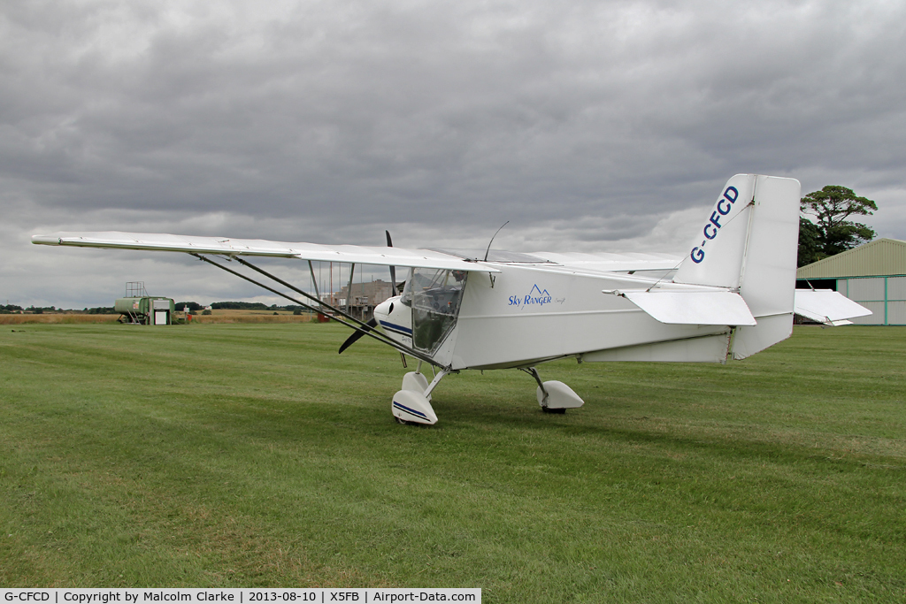 G-CFCD, 2007 Skyranger Swift 912S(1) C/N BMAA/HB/554, Skyranger Swift 912S(1). Fishburn Airfield, August 2013.