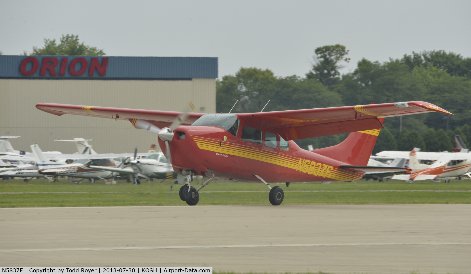 N5837F, 1966 Cessna 210G Centurion C/N 21058837, Airventure 2013