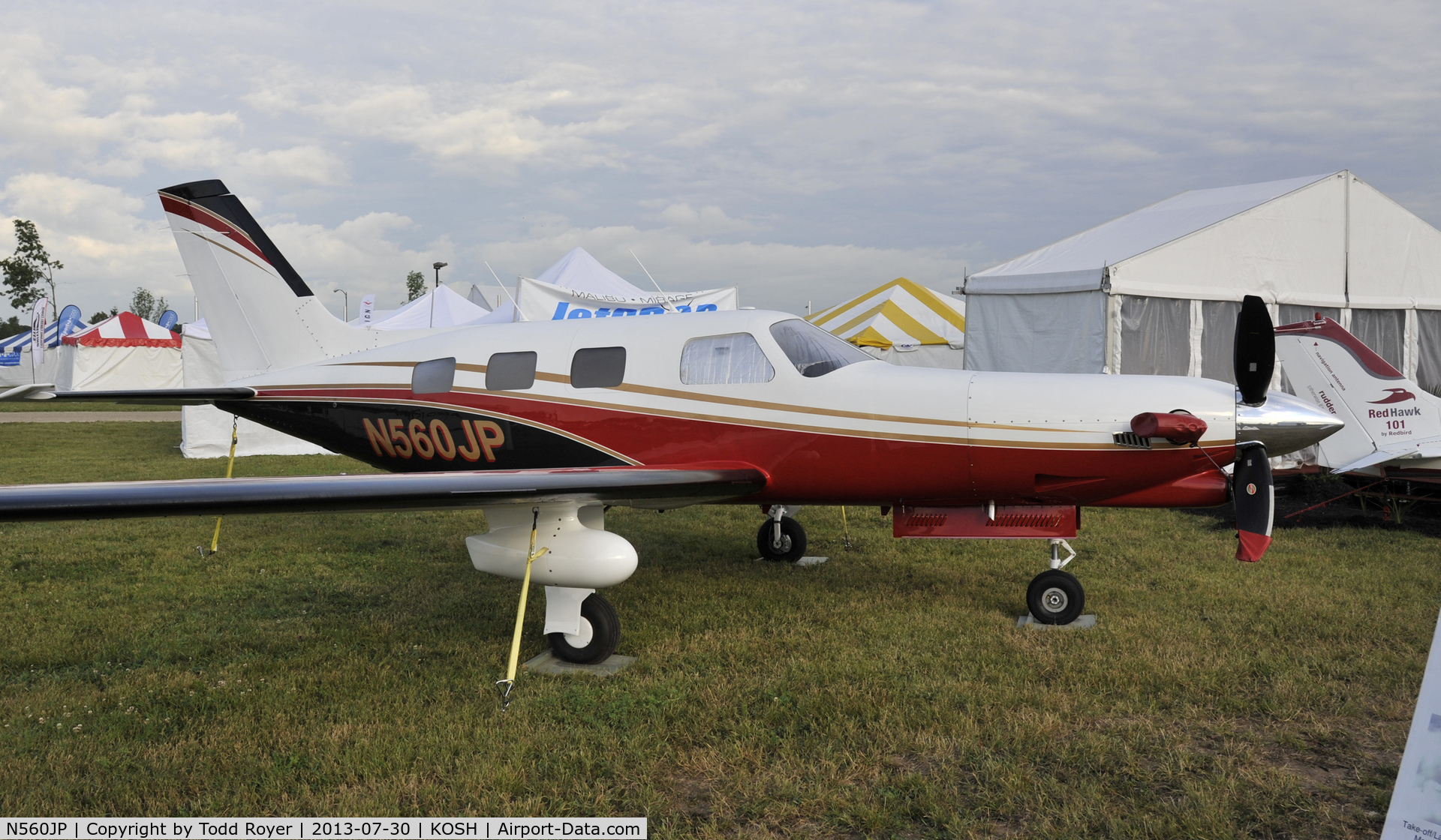 N560JP, 1995 Piper PA-46-350P Malibu Mirage C/N 4622189, Airventure 2013