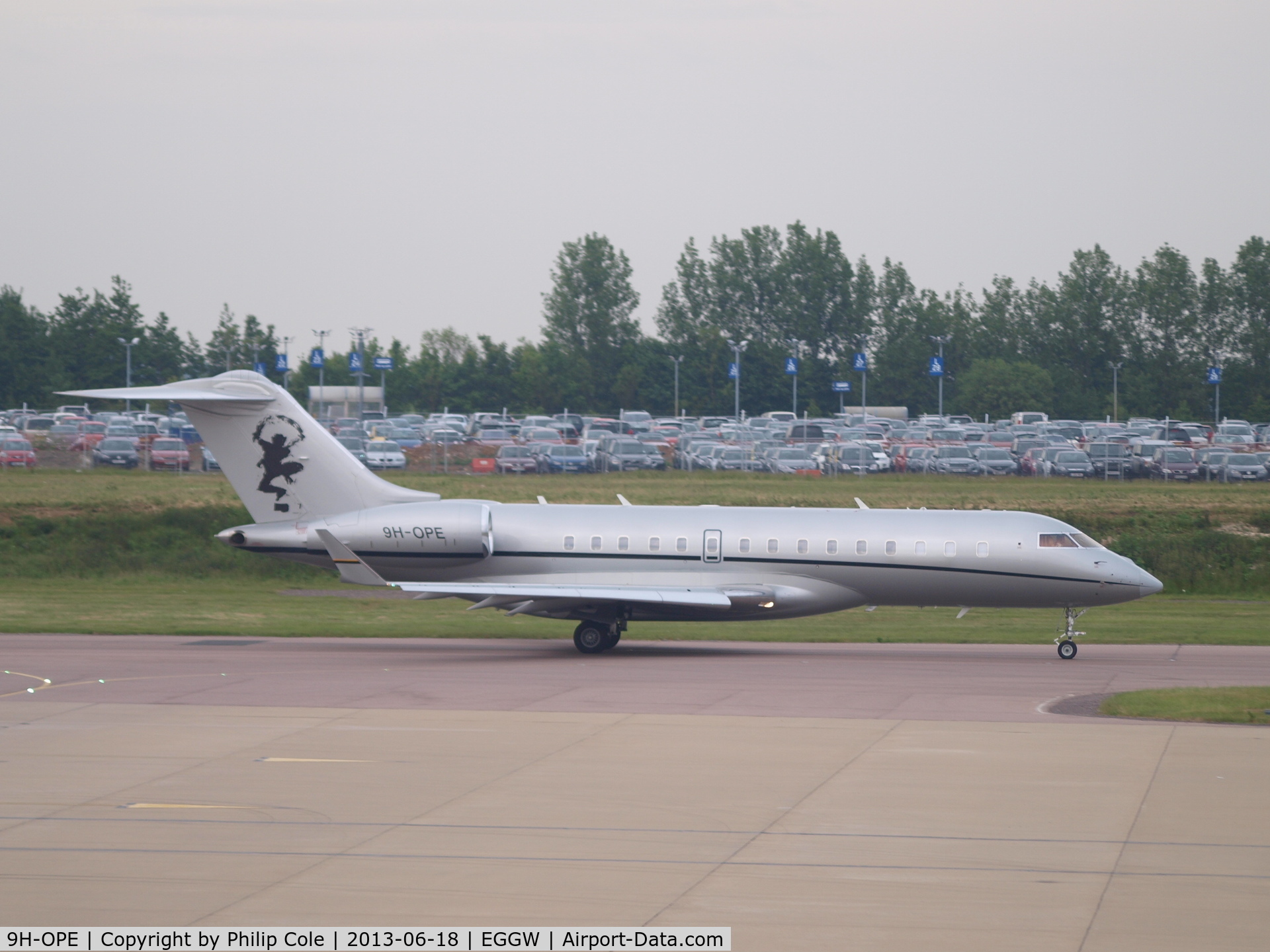 9H-OPE, 2011 Bombardier BD-700-1A10 Global Express C/N 9440, Visitor for Football