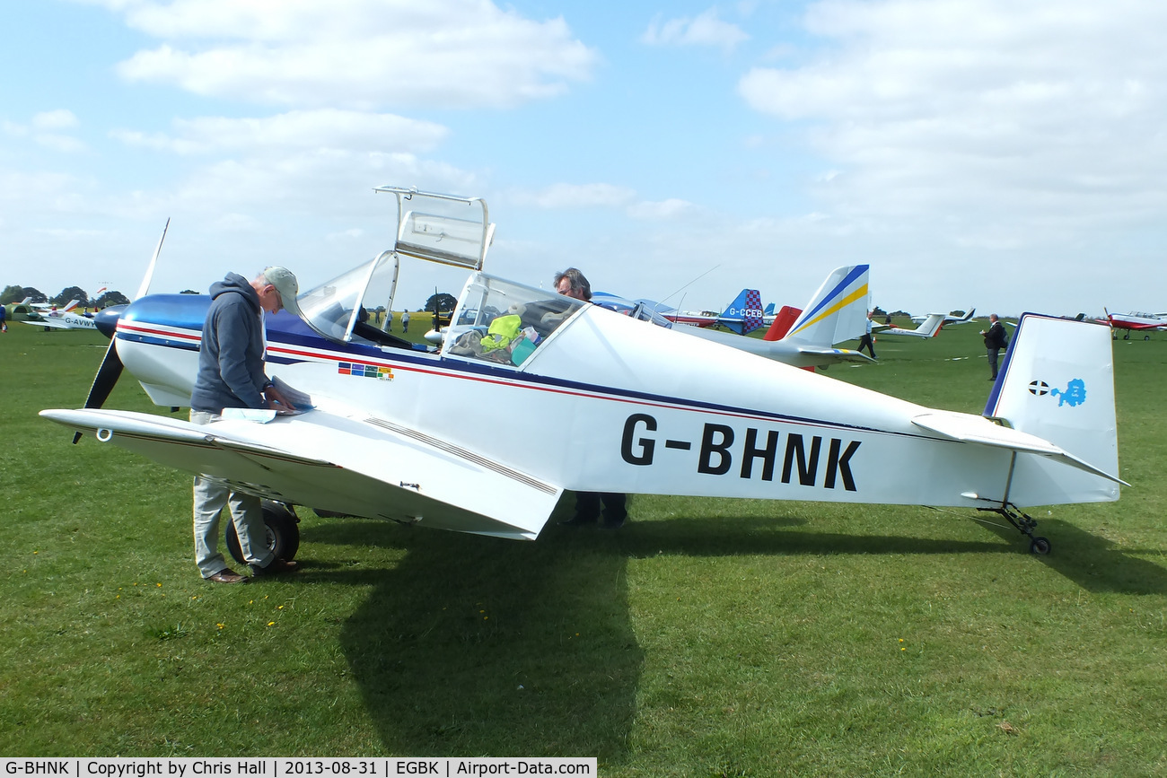 G-BHNK, 1956 Jodel (Wassmer) D-120A Paris-Nice C/N 243, at the LAA Rally 2013, Sywell