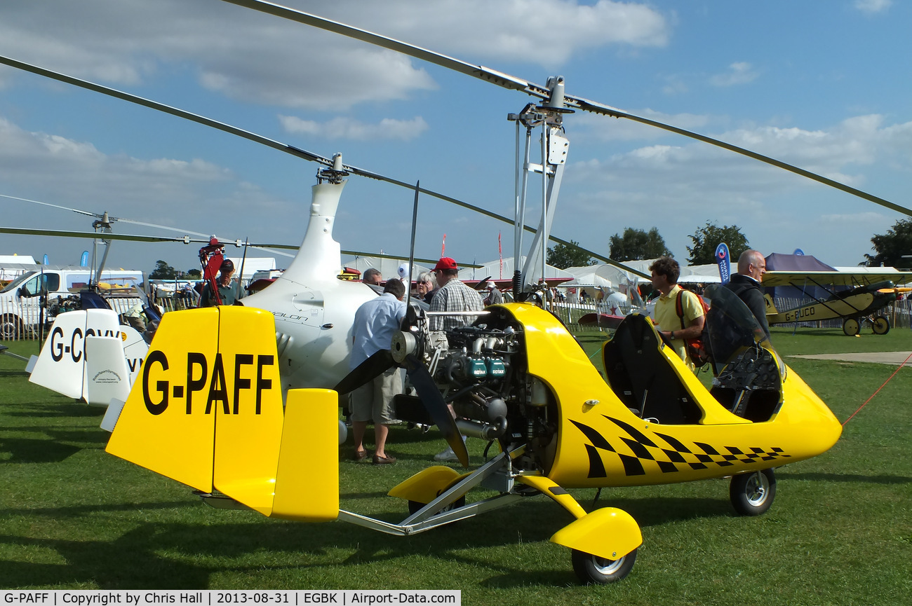G-PAFF, 2011 Rotorsport UK MTOsport C/N RSUK/MTOS/039, at the LAA Rally 2013, Sywell