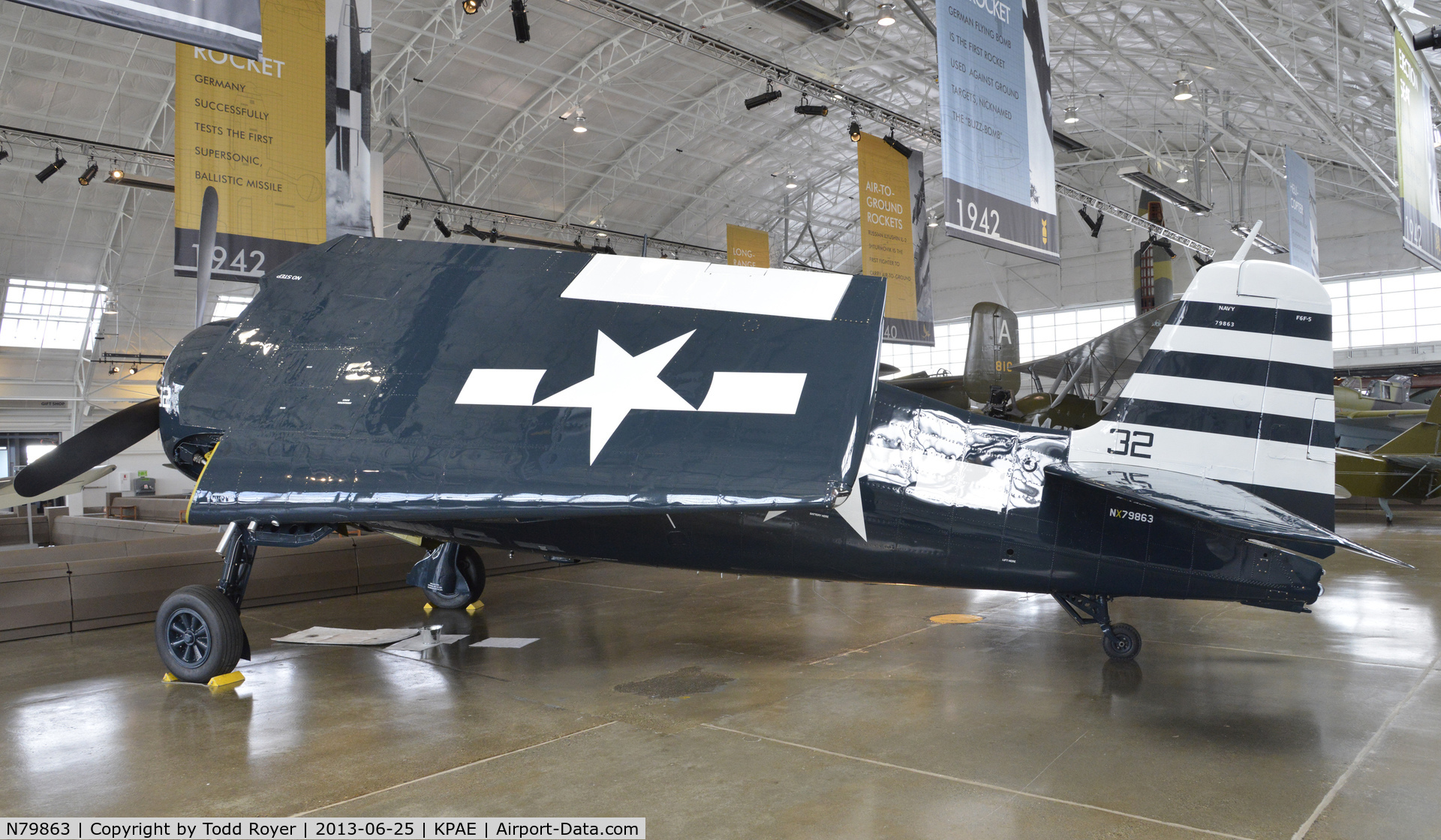 N79863, 1945 Grumman F6F-5 Hellcat C/N A-11008, Part of the Flying Heritage Collection