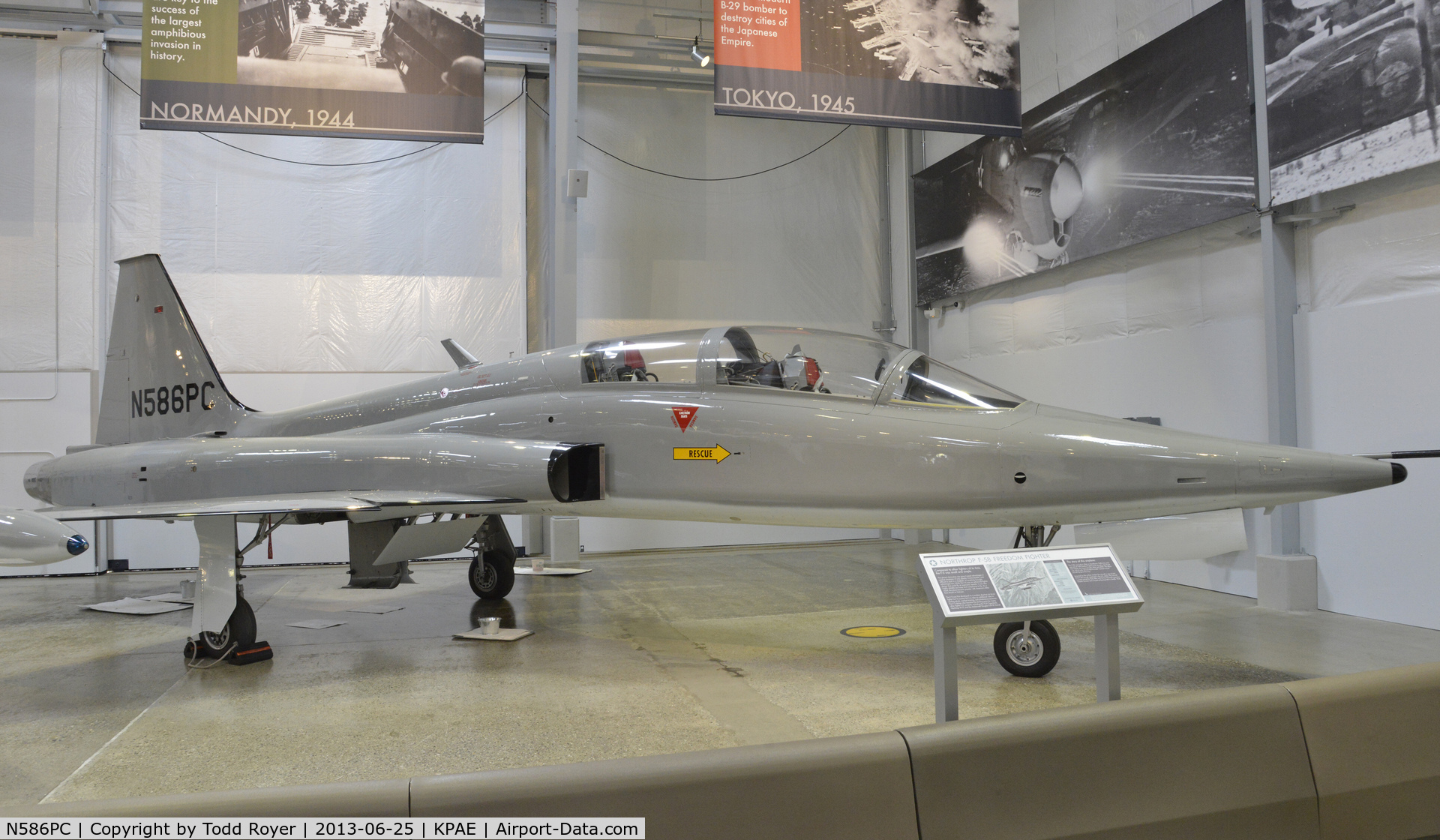 N586PC, 1966 Northrop F-5B Freedom Fighter C/N 9066, Part of the Flying Heritage Collection