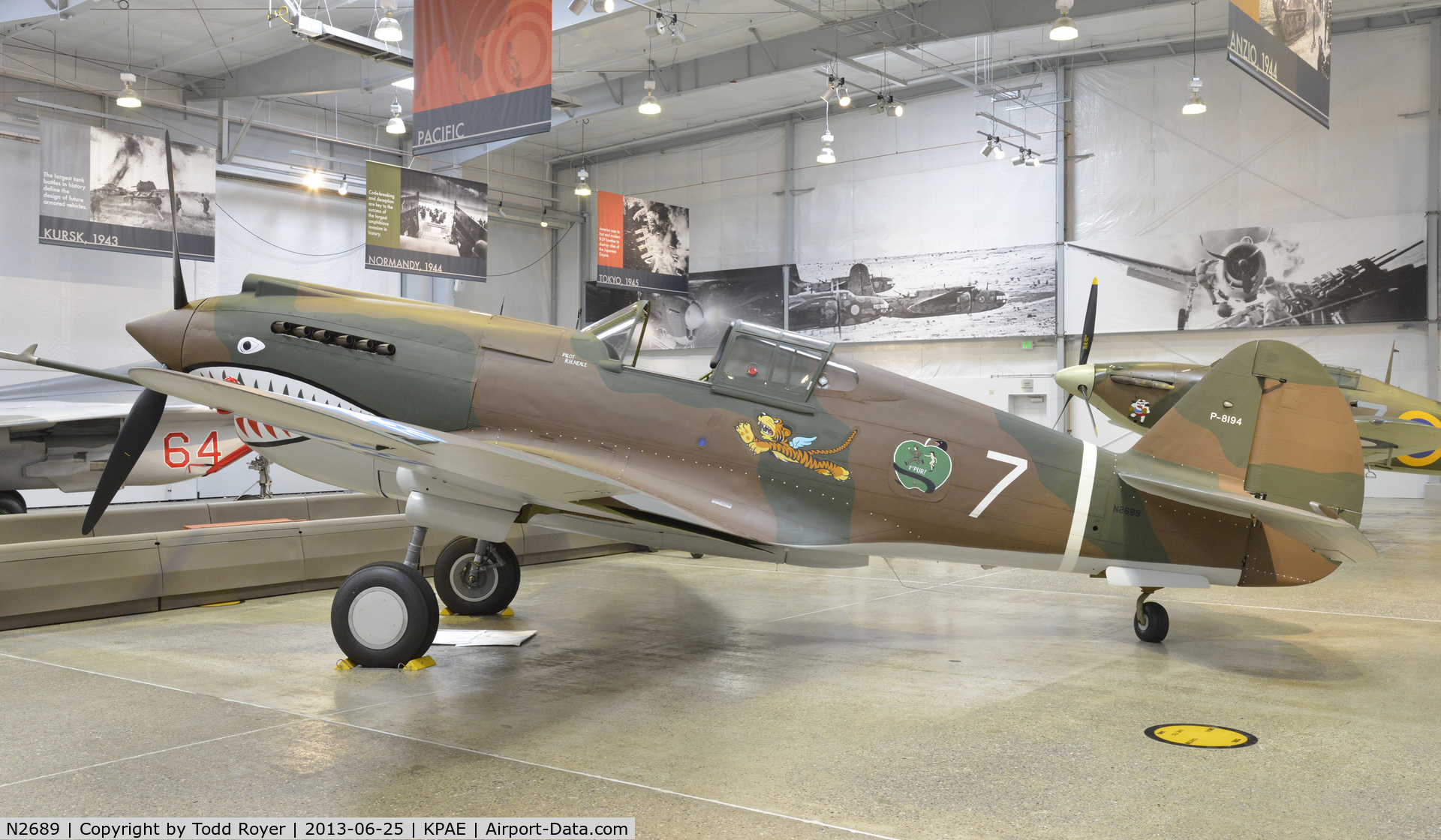 N2689, 1941 Curtiss P-40C Warhawk C/N 16166, Part of The Flying Heritage Collection