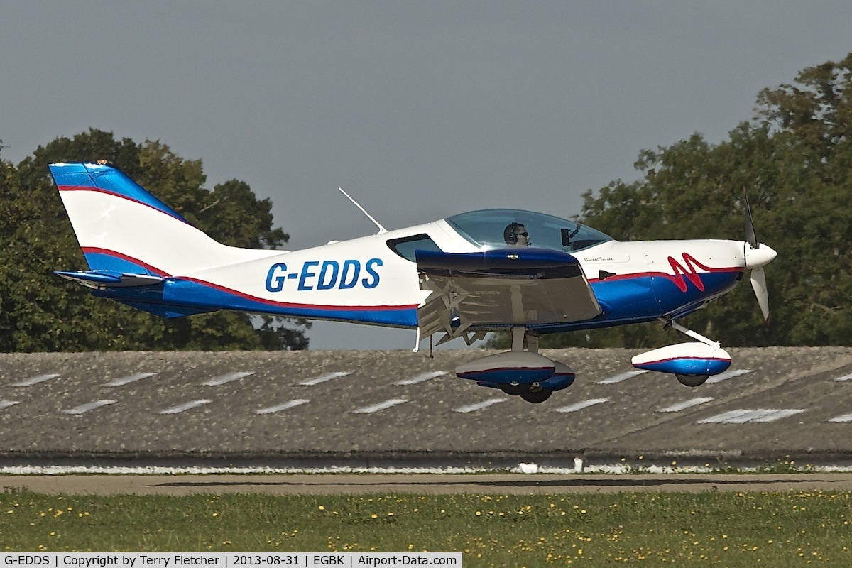 G-EDDS, 2010 CZAW SportCruiser C/N PFA 338-14660, Arriving at the 2013 Light Aircraft Association Rally at Sywell in the UK