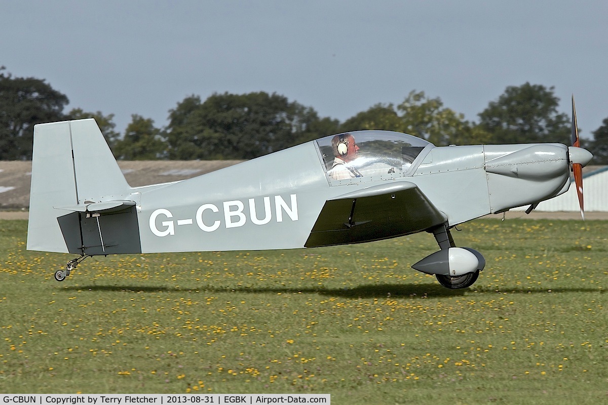 G-CBUN, 2005 Barker Charade C/N PFA 166-13520, Arriving at the 2013 Light Aircraft Association Rally at Sywell in the UK