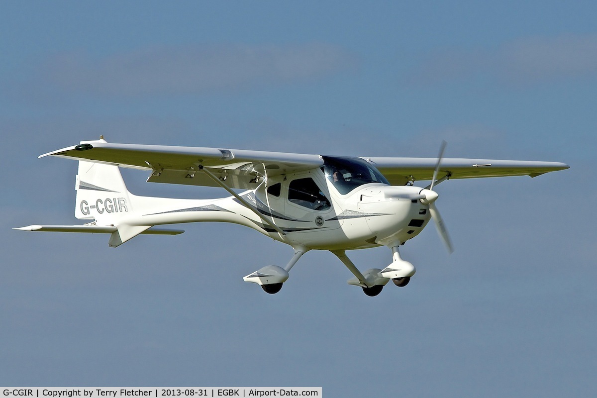 G-CGIR, 2010 Remos GX C/N 366, Arriving at the 2013 Light Aircraft Association Rally at Sywell in the UK