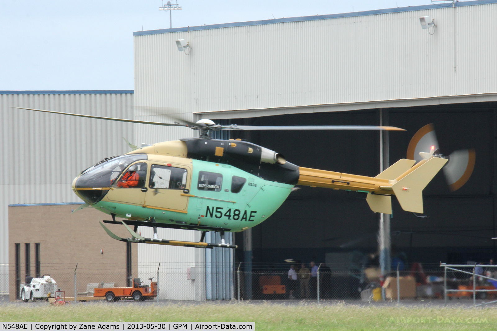 N548AE, Eurocopter-Kawasaki EC-145 (BK-117C-2) C/N 9214, Flying at American Eurocopter - Grand Prairie Municipal Airport