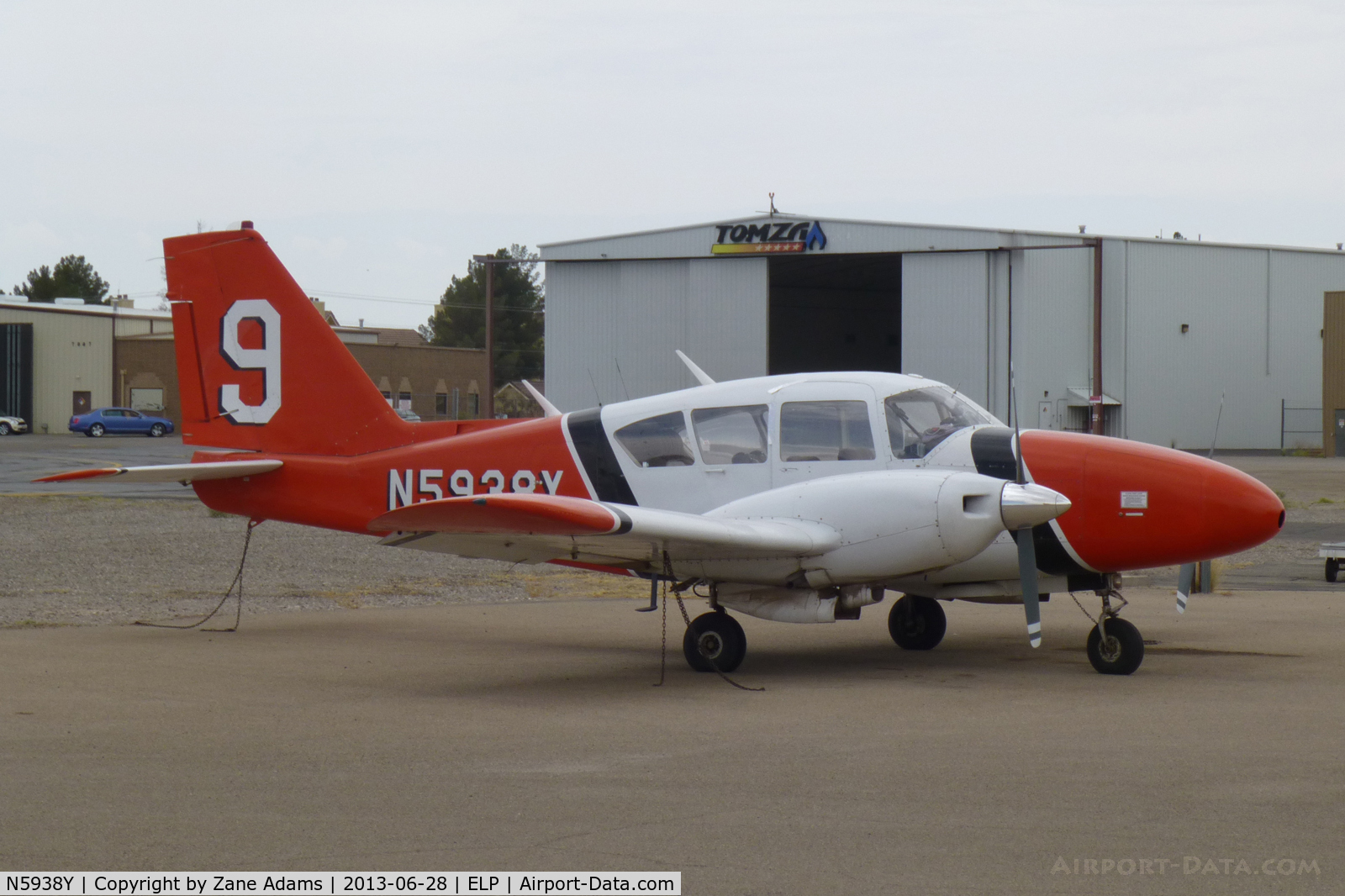 N5938Y, 1965 Piper PA-23-250 C/N 27-3103, At El Paso International Airport